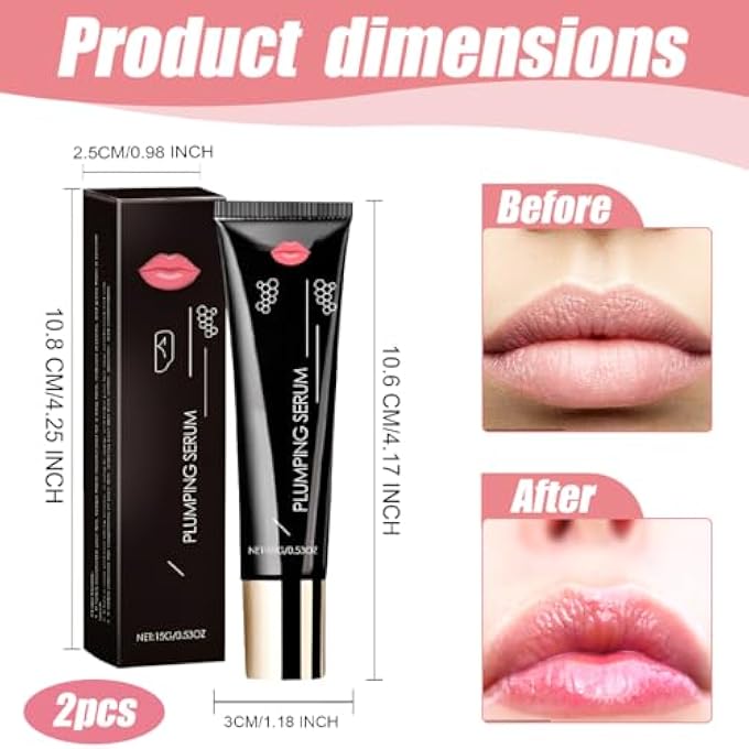 rayihni PACK OF 2 LIP OIL PLUMPER - DEEP, REINFORCED LIP ELASTICITY, LIP CARE TO PROTECT AGAINST DRY LIPS (15 G X 2) - Image 2